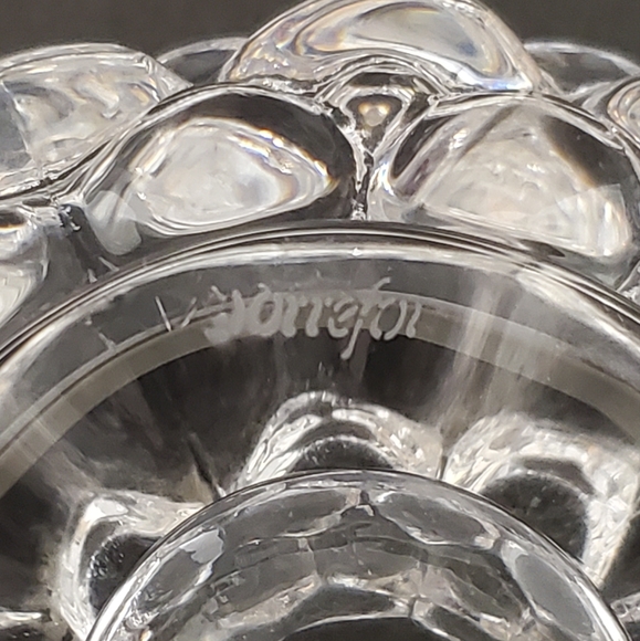 Orrefors Crystal Raspberry Candle Holder - Picture 9 of 12